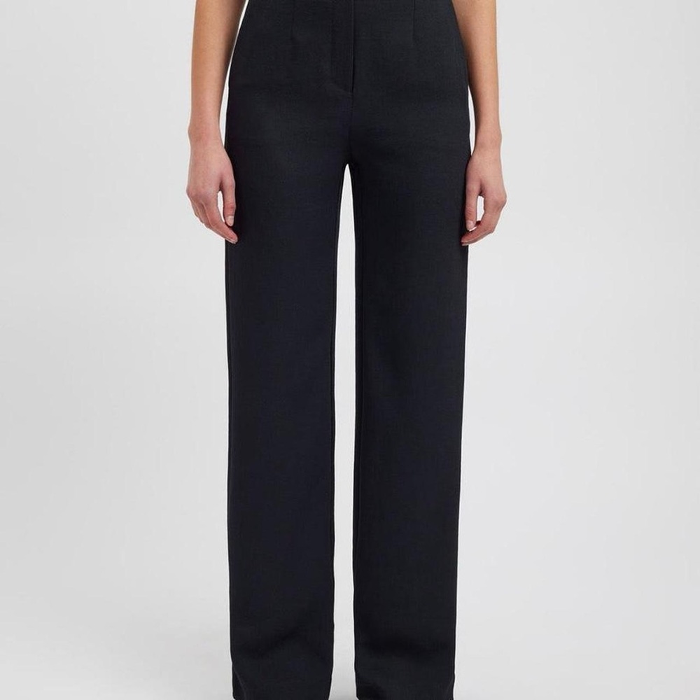 High waisted casual trousers